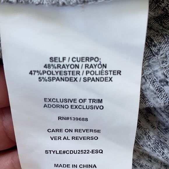 Neely Turtleneck Ribbed Sweater Dress Heather Gray Size Small - Picture 9 of 12